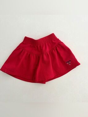 Vintage 90s OshKosh B’gosh Red Knit Skort • Size 2T (Made in USA)